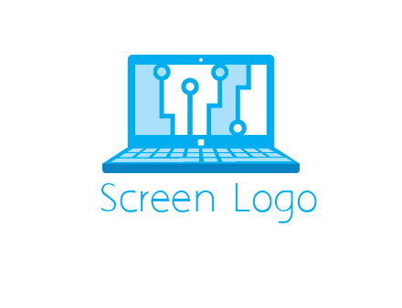 technology cables inside the laptop icon