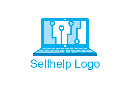 technology cables inside the laptop icon