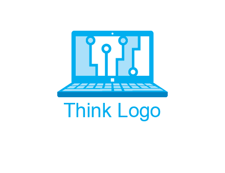 technology cables inside the laptop icon