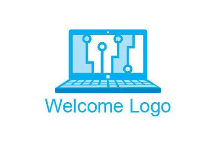 technology cables inside the laptop icon