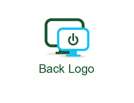 monitors with power button sign icon