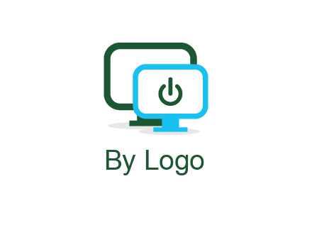 monitors with power button sign icon