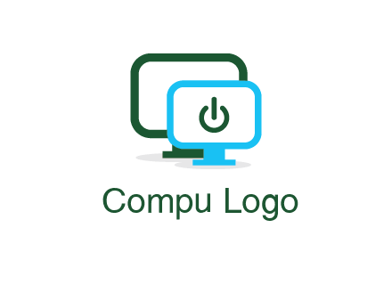 monitors with power button sign icon