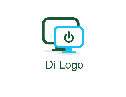 monitors with power button sign icon