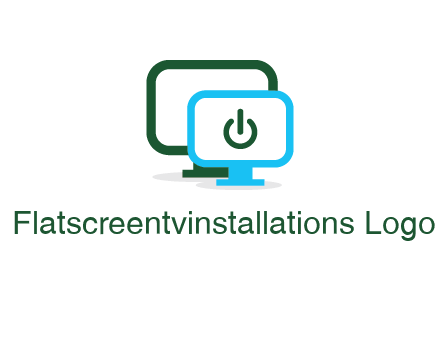 monitors with power button sign icon