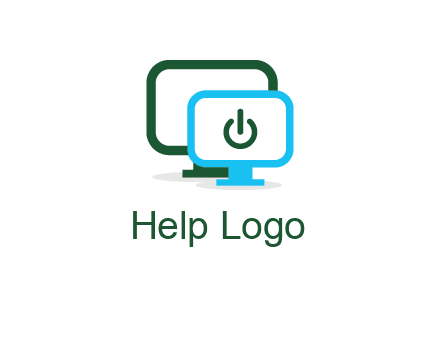 monitors with power button sign icon
