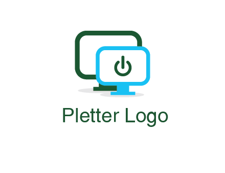monitors with power button sign icon
