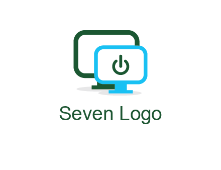 monitors with power button sign icon
