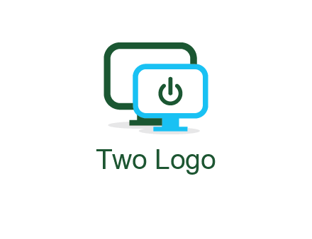 monitors with power button sign icon
