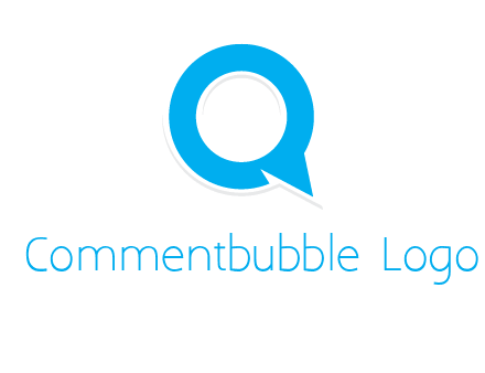 talking bubble is inside the letter q logo