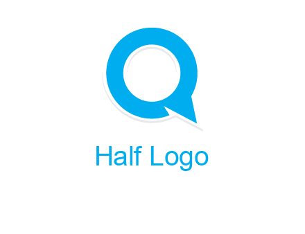 talking bubble is inside the letter q logo