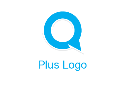 talking bubble is inside the letter q logo