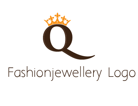 crown on letter q logo