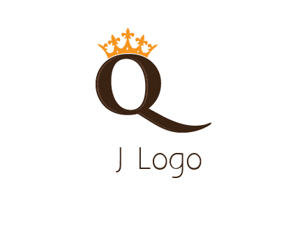 crown on letter q logo