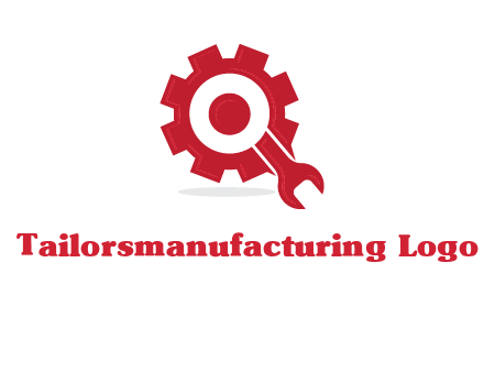 gear and wrench forming letter q logo