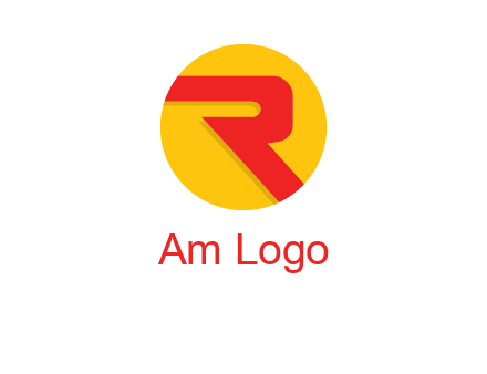 letter r inside circle logo