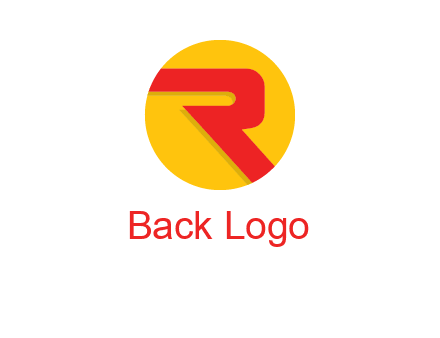 letter r inside circle logo