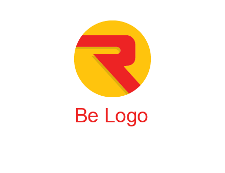 letter r inside circle logo