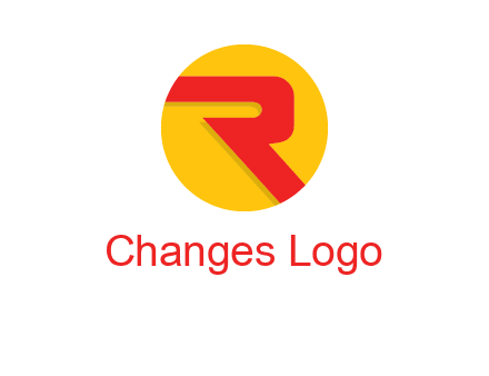 letter r inside circle logo