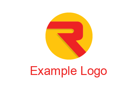 letter r inside circle logo
