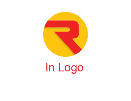 letter r inside circle logo