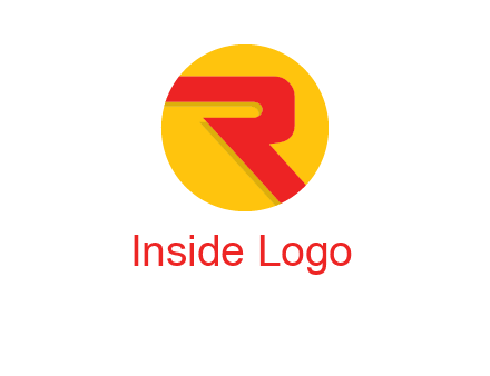letter r inside circle logo