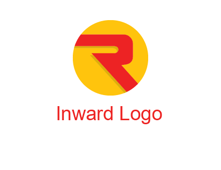 letter r inside circle logo