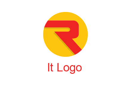 letter r inside circle logo