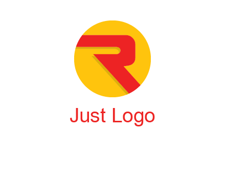 letter r inside circle logo