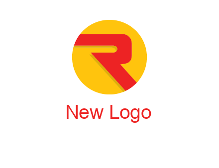 letter r inside circle logo