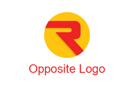 letter r inside circle logo