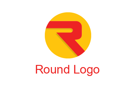 letter r inside circle logo