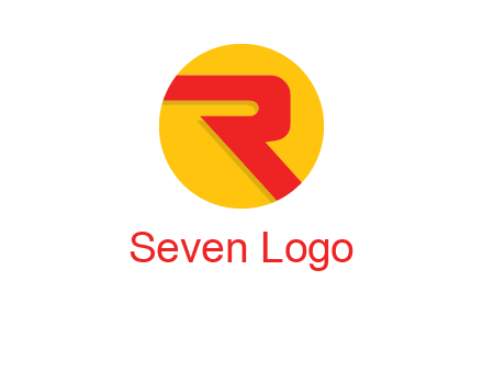 letter r inside circle logo