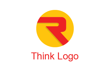 letter r inside circle logo