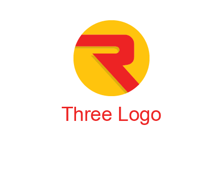 letter r inside circle logo