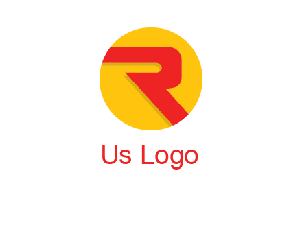 letter r inside circle logo