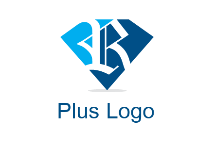 letter r is place in front of a diamond shape logo