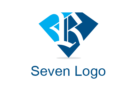 letter r is place in front of a diamond shape logo