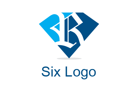 letter r is place in front of a diamond shape logo