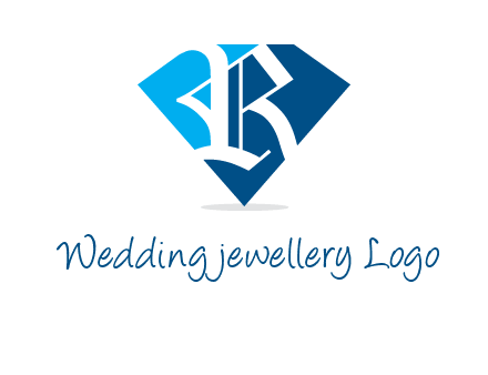 letter r is place in front of a diamond shape logo