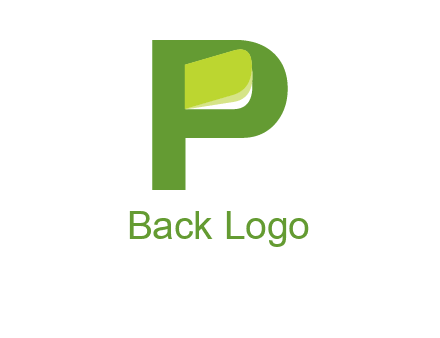 book is inside the letter p logo