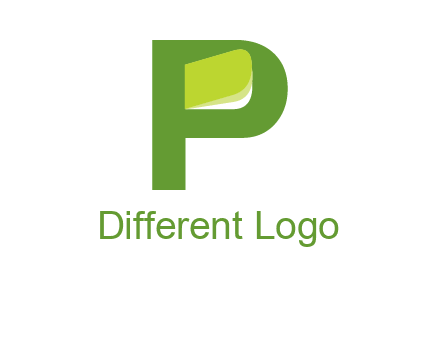 book is inside the letter p logo