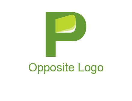 book is inside the letter p logo