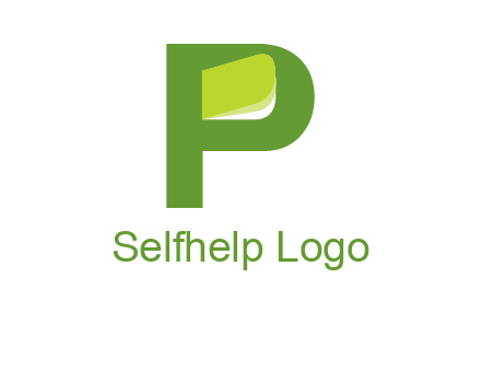 book is inside the letter p logo