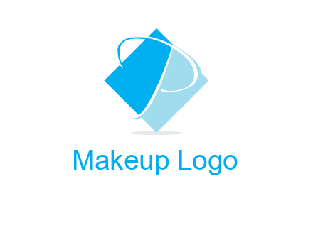 letter p in diamond square shape logo