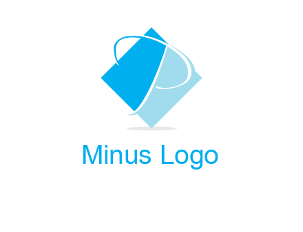 letter p in diamond square shape logo