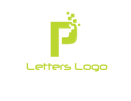 alphabet P is being pix elate logo