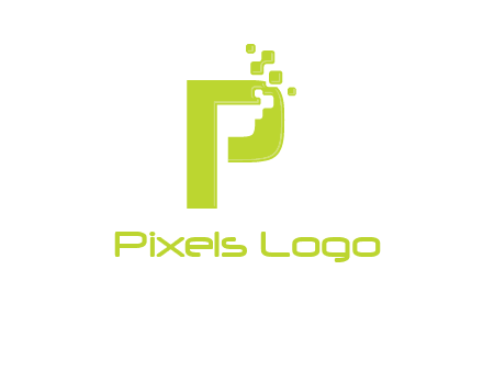 alphabet P is being pix elate logo