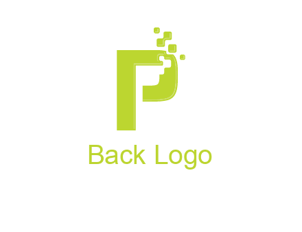 alphabet P is being pix elate logo