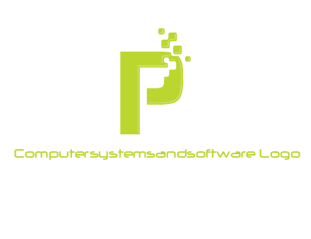 alphabet P is being pix elate logo